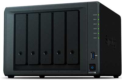 Synology DS1019+ - NAS 5 Baias para HDD SATA