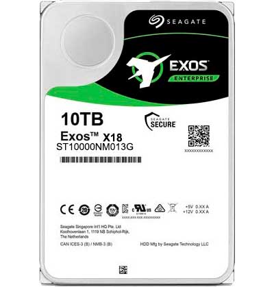 Seagate Exos X18 SAS Enterprise HDD - ST10000NM013G