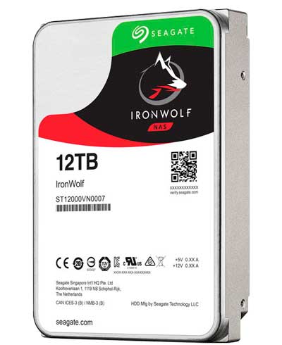 Seagate IronWolf NAS HD 7200rpm SATA - ST12000VN0008