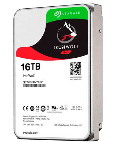 Seagate IronWolf NAS SATA HDD - Modelo ST16000VN001