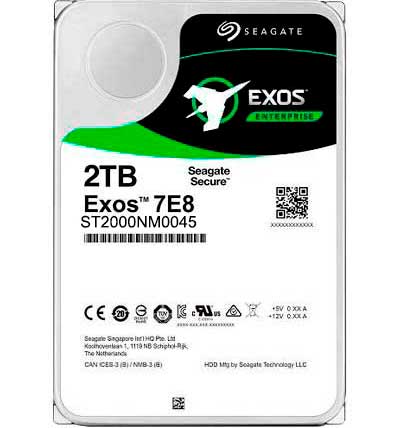 Seagate Exos 7E8 7200 rpm SATA HDD (ST2000NM0045)