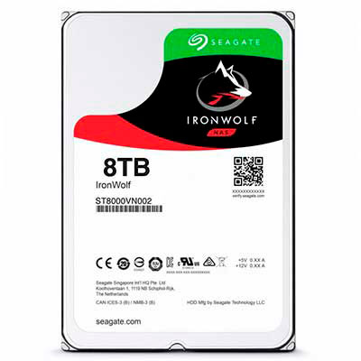 Seagate IronWolf ST8000VN002 - HD SATA 5400 rpm para NAS