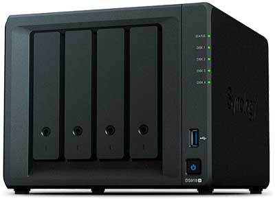 Synology DS918+ NAS com 4 Baias para HDD SATA