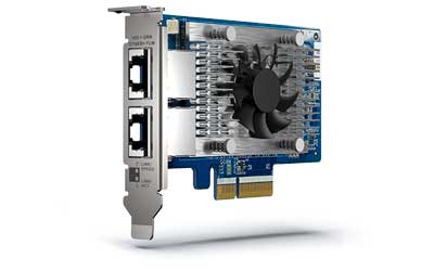 Placa de Rede Qnap QXG-10G2T-X710 - 2 Portas 10 GbE