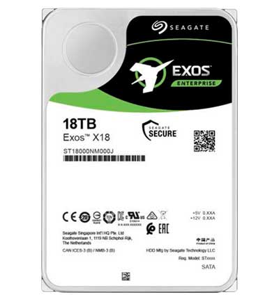 Seagate ST18000NM000J Exos X18 SATA - HD Interno