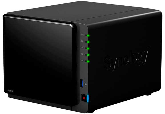 Synology DS416 DiskStation - NAS 4 Baias para HDD SATA