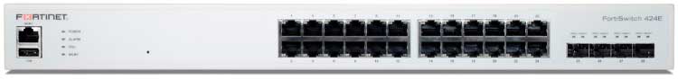 FortiSwitch FS-424E - Switch com 24 portas RJ-45 e 4 SFP+