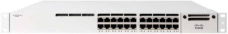 Switch Cisco Meraki MS350-24P com 24 portas LAN e PoE