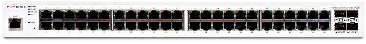 FortiSwitch FS-248E-POE - Switch PoE com 48 portas LAN GE + 4 SFP