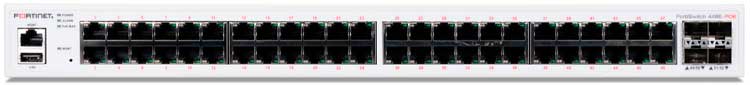 FortiSwitch FS-448E-POE - Switch PoE com 48 portas 1G e 4 SFP+