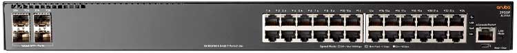 Switch Aruba 2930F JL259A com 24 portas e 4 SFP