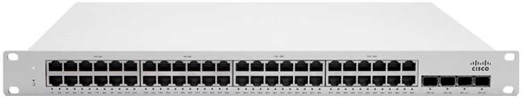 Switch Cisco Meraki MS250-48LP-HW PoE Gigabit 48 Portas