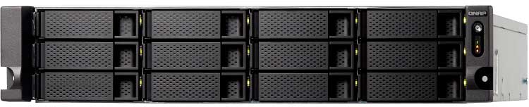 Servidor Rackmount Qnap TS-1263XU com 12 Baias para Backup