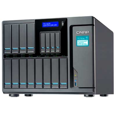 Qnap TS-1635 NAS corporativo com 16 baias.