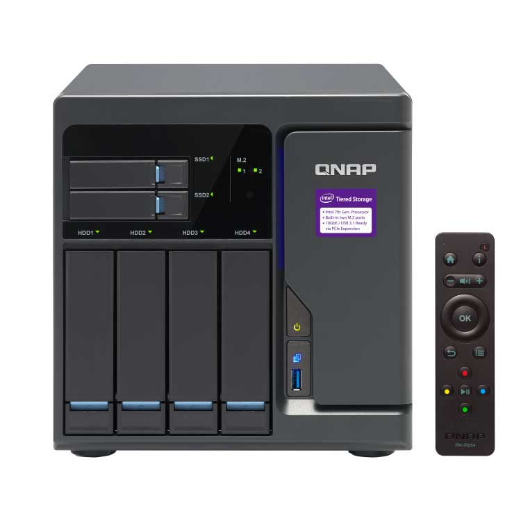 Qnap TVS-682 - NAS 4 baias com Tiering